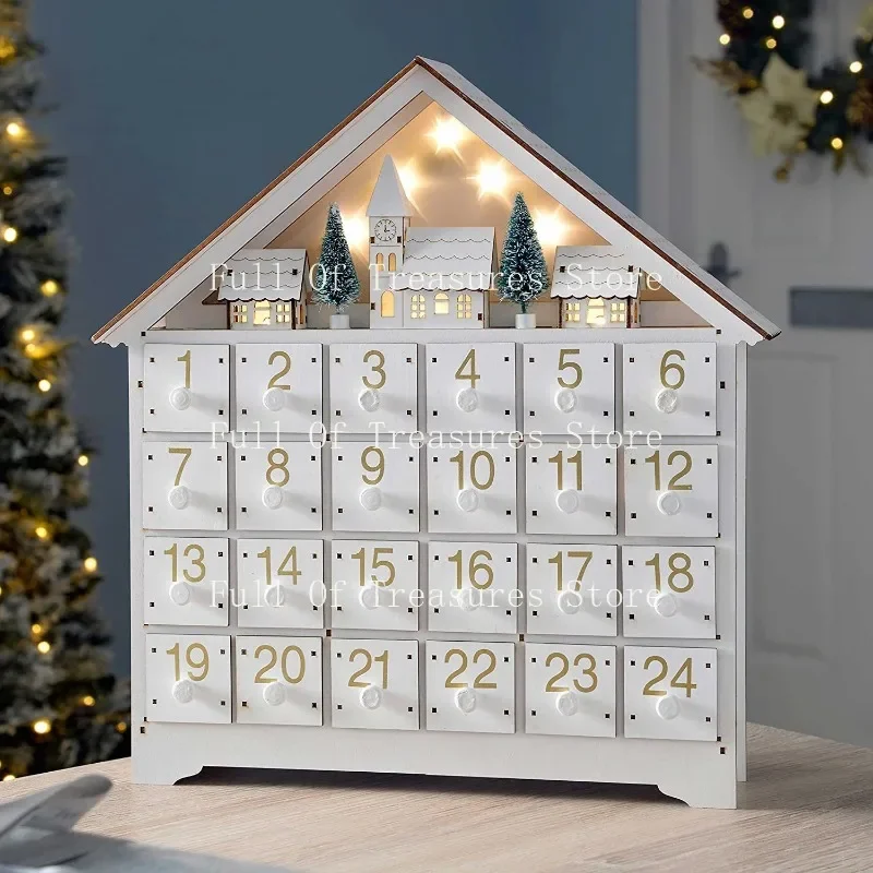 White 24-day countdown calendar, Christmas digital calendar ornaments, Christmas decorations, home crafts ornaments
White 24-day countdown calendar, Christmas digital calendar ornaments, Christmas decorations, home crafts ornaments