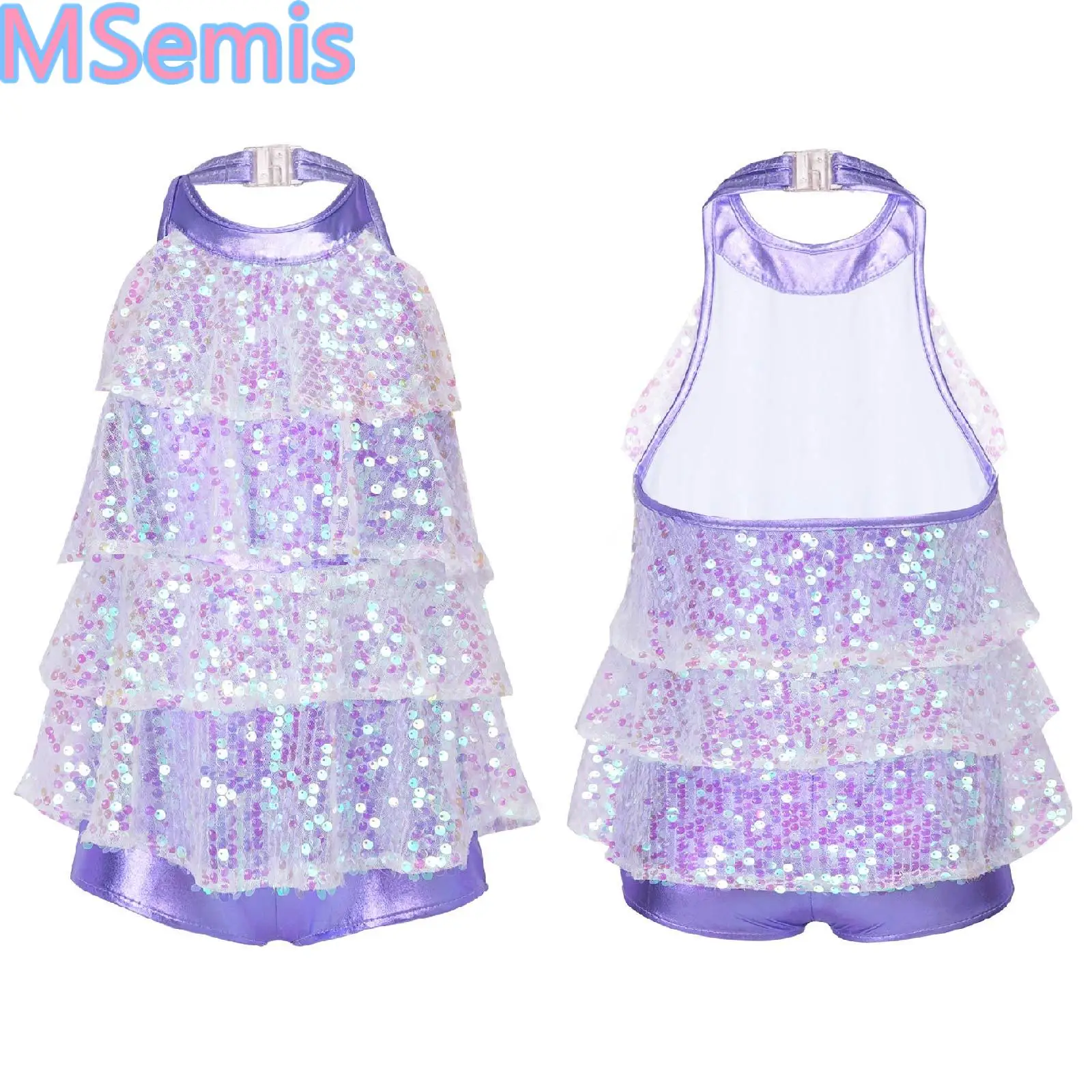 Kids Girls Sequins Ballet Dance Dress Ballet Leotard Unitard Halter Shiny Shorty Dress Modern Jazz Latin Dancing Costumes
Kids Girls Sequins Ballet Dance Dress Ballet Leotard Unitard Halter Shiny Shorty Dress Modern Jazz Latin Dancing Costumes