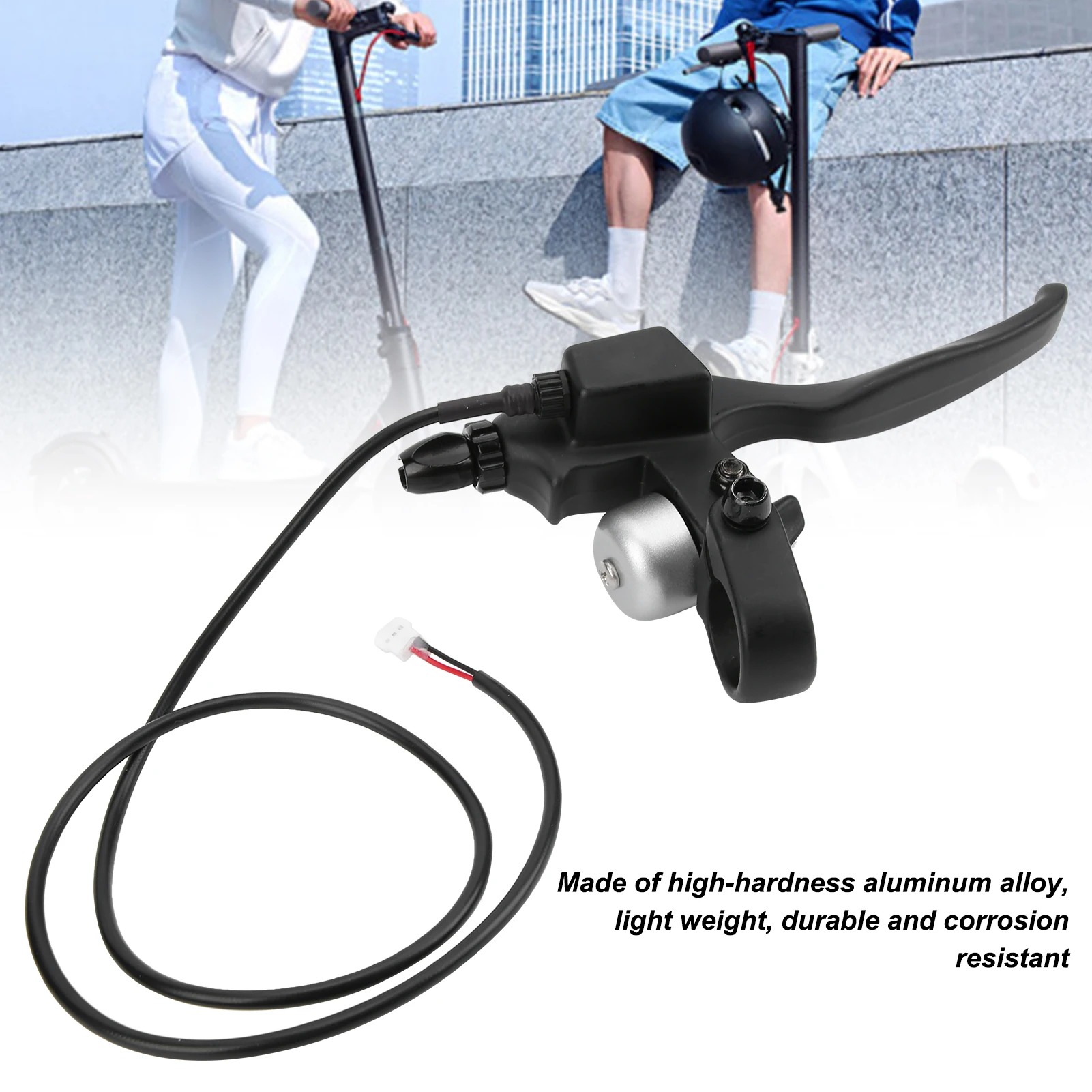 8,5-дюймовая тормозная ручка для электрического скутера, простая в использовании высококачественная и прочная замена тормозного уровня руля скутера с колокольчиком
8,5-дюймовая тормозная ручка для электрического скутера, простая в использовании высококачественная и прочная замена тормозного уровня руля скутера с колокольчиком