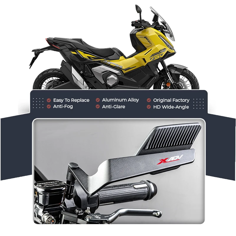 HD Wide-Angle Vision Motorcycle Wind Wing Alloy Rearview Mirror For HONDA X ADV X-ADV XADV 750 XADV750 Accessories Rear view
HD Wide-Angle Vision Motorcycle Wind Wing Alloy Rearview Mirror For HONDA X ADV X-ADV XADV 750 XADV750 Accessories Rear view