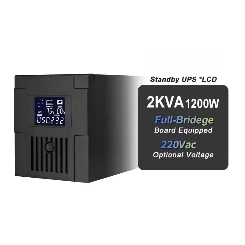 Offline UPS Manufacturer Custom 1200W UPS Power 2000VA 2pcs 12V 9AH Batteries Plastic Offline UPS 2KVA
Offline UPS Manufacturer Custom 1200W UPS Power 2000VA 2pcs 12V 9AH Batteries Plastic Offline UPS 2KVA