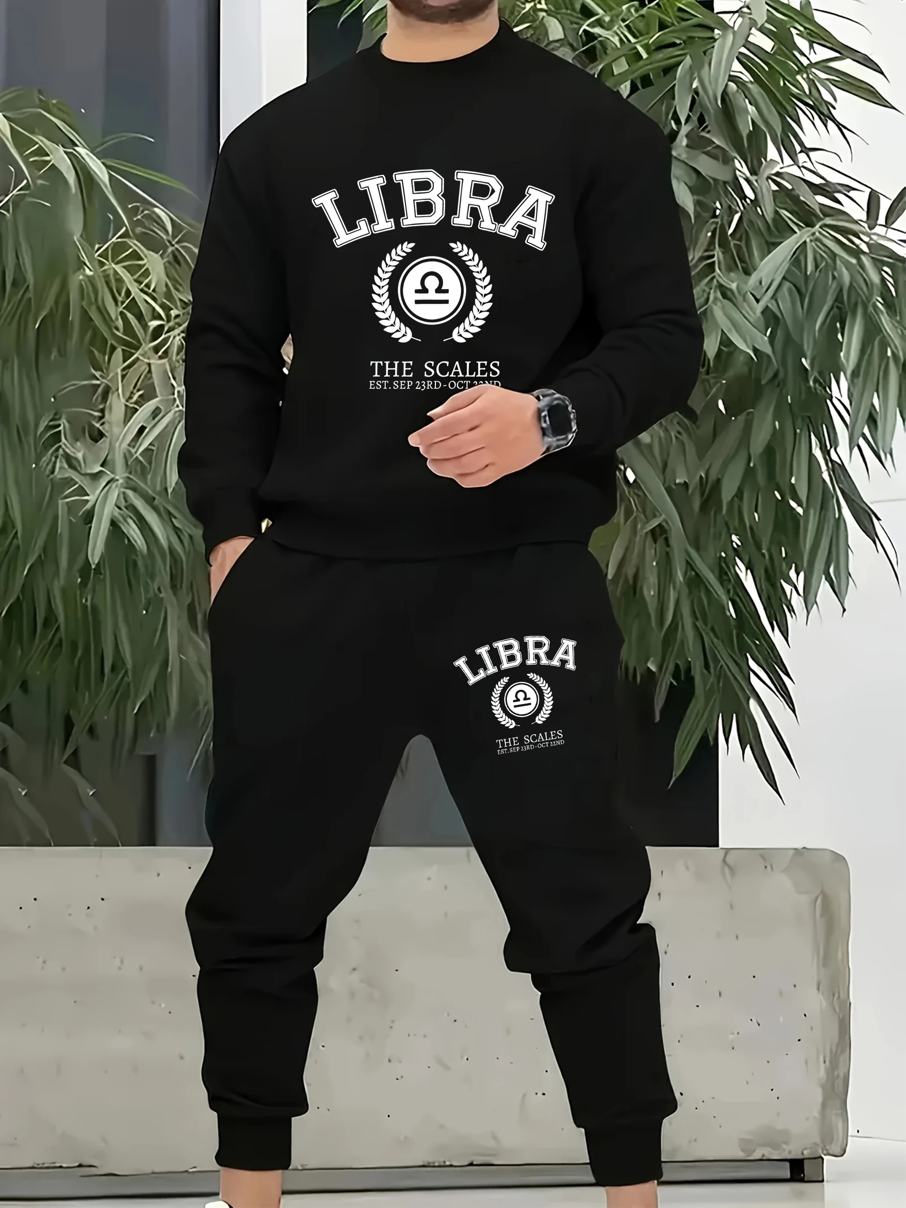Libra The Scales Printed Sportswear Men Street All-Match Casual Suits Autumn Loose Pullover Simple Pants Male Fleece Clothes
Libra The Scales Printed Sportswear Men Street All-Match Casual Suits Autumn Loose Pullover Simple Pants Male Fleece Clothes