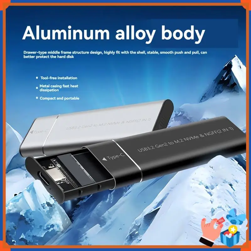 Компактный адаптер корпуса M.2 Nvme SATA SSD без инструментов USB 3.2 Gen2 20 Гбит/с Внешний Nvme к USB SATA M-Key / B+M Key
Компактный адаптер корпуса M.2 Nvme SATA SSD без инструментов USB 3.2 Gen2 20 Гбит/с Внешний Nvme к USB SATA M-Key / B+M Key
