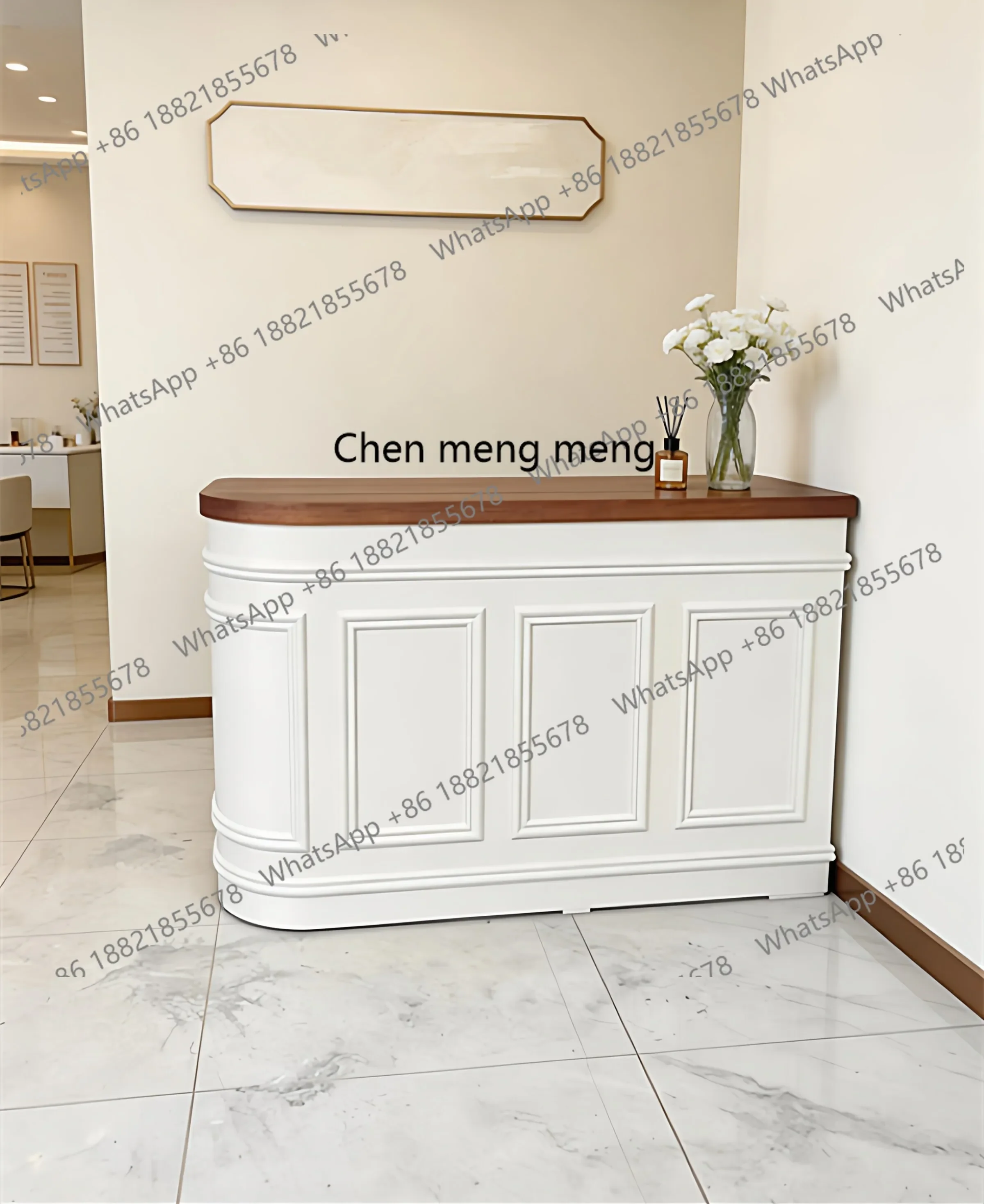 Clothing store counter beauty salon store small front desk barber shop reception desk customization
Clothing store counter beauty salon store small front desk barber shop reception desk customization