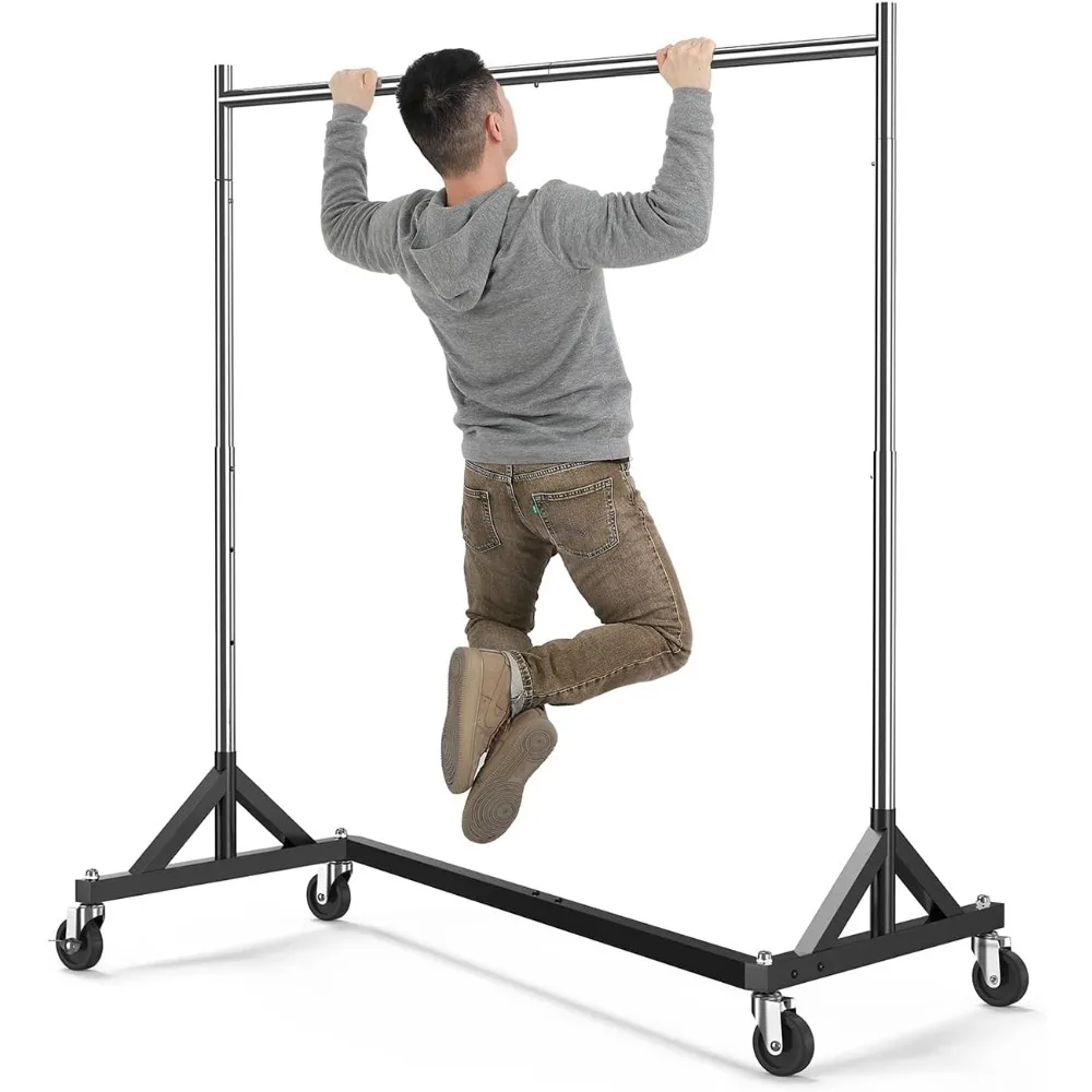 Commercial Z Base Garment Rack Hold 400LBS Heavy Duty Clothing Rack Adjustable Rolling Clothes Rack for Hanging Clothes Racks
Commercial Z Base Garment Rack Hold 400LBS Heavy Duty Clothing Rack Adjustable Rolling Clothes Rack for Hanging Clothes Racks