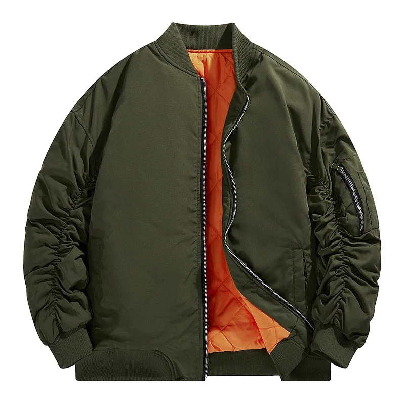 Flight Tactical Bomber Jacket Padded Jacket Oversized Thick Army Flight Bomber Jackets Streetwear Varsity Pilot Parkas Coat Men
Flight Tactical Bomber Jacket Padded Jacket Oversized Thick Army Flight Bomber Jackets Streetwear Varsity Pilot Parkas Coat Men
