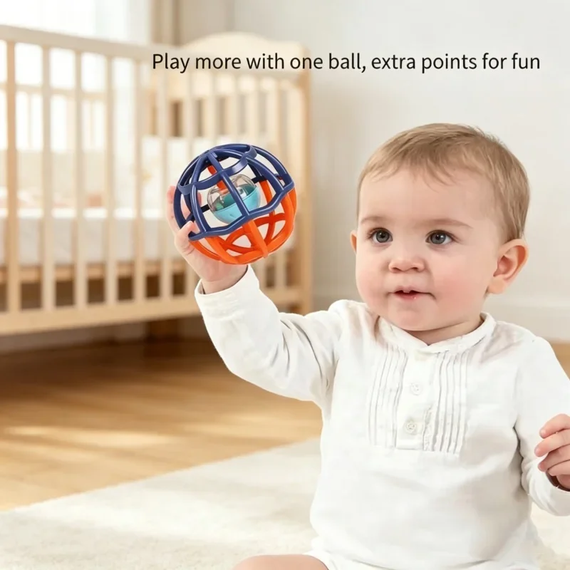 Infant Tactile Perception Ball Grasp Training Hand Bell Toy Soft Grabbing Toy Early Learning Supply for Baby 0 to 3 Years Old
Infant Tactile Perception Ball Grasp Training Hand Bell Toy Soft Grabbing Toy Early Learning Supply for Baby 0 to 3 Years Old
