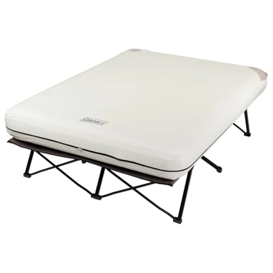 Queen-Size Airbed Cot Combination Folding Air Mattress with Steel Frame and Side Table Battery Pump Included Great for Camping
Queen-Size Airbed Cot Combination Folding Air Mattress with Steel Frame and Side Table Battery Pump Included Great for Camping