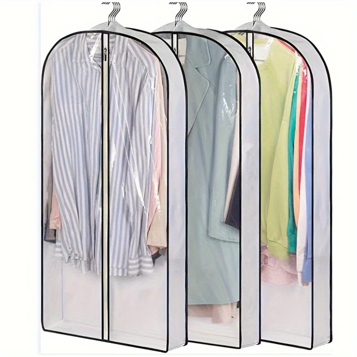 1pcs Garment Covers, Transparent Zippered Dust-Proof Suit Bags, Moisture-Proof For Closet , Clothing Protectors With Durab
1pcs Garment Covers, Transparent Zippered Dust-Proof Suit Bags, Moisture-Proof For Closet , Clothing Protectors With Durab