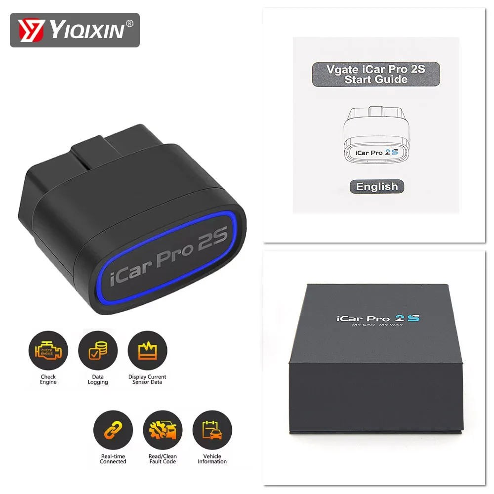 Автомобильный OBD-сканер Vgate iCar Pro 2S ELM327 Bluetooth 5.3 V2.3 Модернизированный EV BimmerCode для IOS Android Windows Автоматический диагностический инструмент
Автомобильный OBD-сканер Vgate iCar Pro 2S ELM327 Bluetooth 5.3 V2.3 Модернизированный EV BimmerCode для IOS Android Windows Автоматический диагностический инструмент