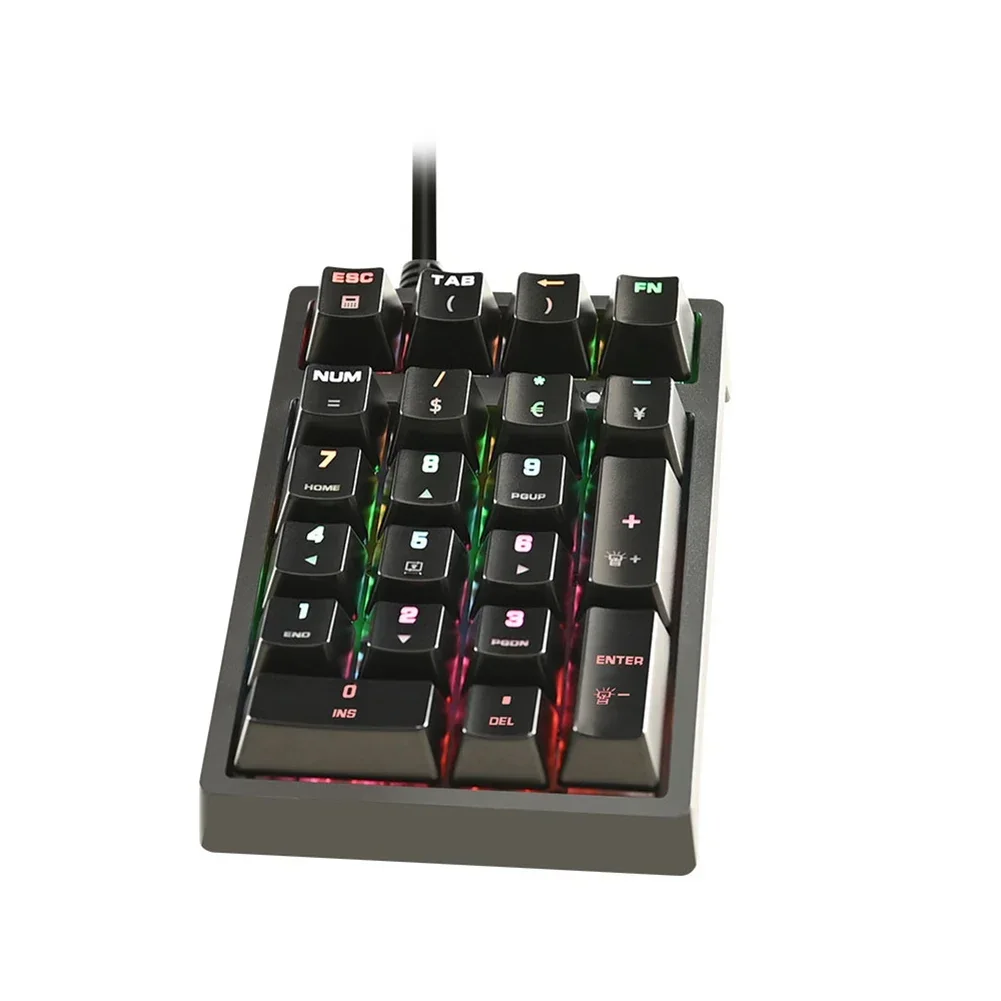 Клавиатура Механическая Проводная с RGB-подсветкой, USB 2,0, 21 клавиша
Клавиатура Механическая Проводная с RGB-подсветкой, USB 2,0, 21 клавиша