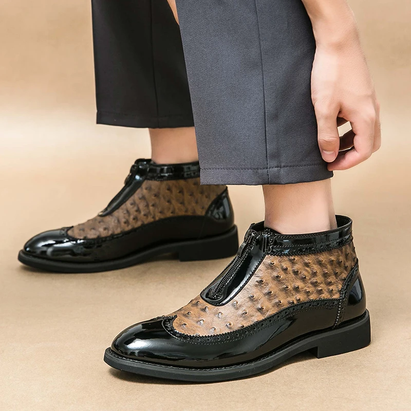 Men Japan Karajuku Korean Style Fashion Streetwear Thick Platform Boots Casual Leather Shoes Male Lace Up Dress Leather Shoes
Men Japan Karajuku Korean Style Fashion Streetwear Thick Platform Boots Casual Leather Shoes Male Lace Up Dress Leather Shoes