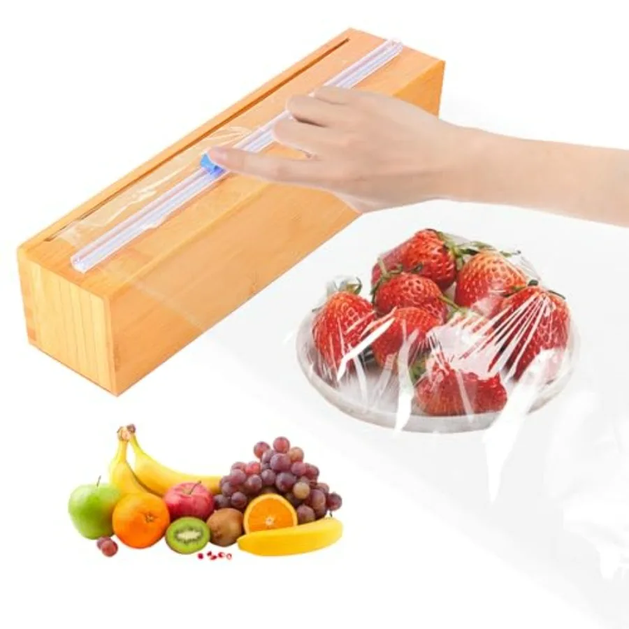 Plastic Wrap Dispenser with Cutter for Aluminum Foil, Plastic Wrap and Wax Paper, Fits 13" Roll Plus
Plastic Wrap Dispenser with Cutter for Aluminum Foil, Plastic Wrap and Wax Paper, Fits 13" Roll Plus