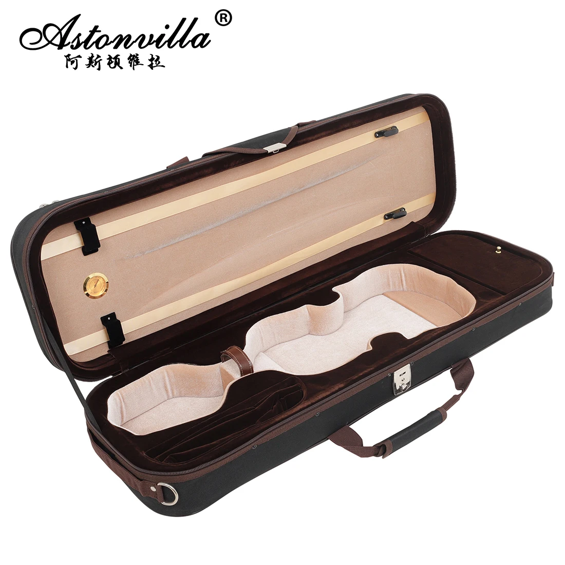 Astonvilla Violin Case High End Equipped A Hygrometer Violin Composite Bags Lightweight Package Professional Violin Accessories
Astonvilla Violin Case High End Equipped A Hygrometer Violin Composite Bags Lightweight Package Professional Violin Accessories