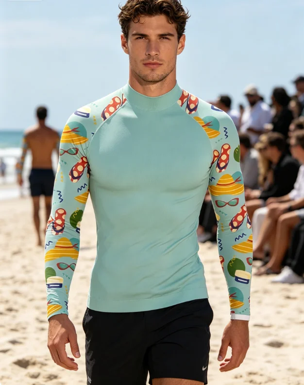 Men's Long Sleeve Surfing Shirt Rashguard Sun Protection Basic Surfing Suit Swimwear Diving Gym Clothes for Watersports
Men's Long Sleeve Surfing Shirt Rashguard Sun Protection Basic Surfing Suit Swimwear Diving Gym Clothes for Watersports
