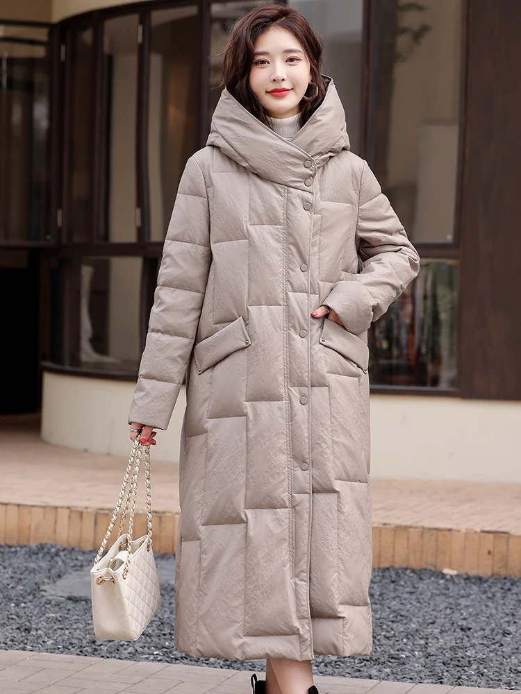 Genuine Leather down Jacket Women's Mid-Length Sheepskin Winter New Fashion Slimming Fur Coat Warm Thickened Long Sleeve Zipper
Genuine Leather down Jacket Women's Mid-Length Sheepskin Winter New Fashion Slimming Fur Coat Warm Thickened Long Sleeve Zipper