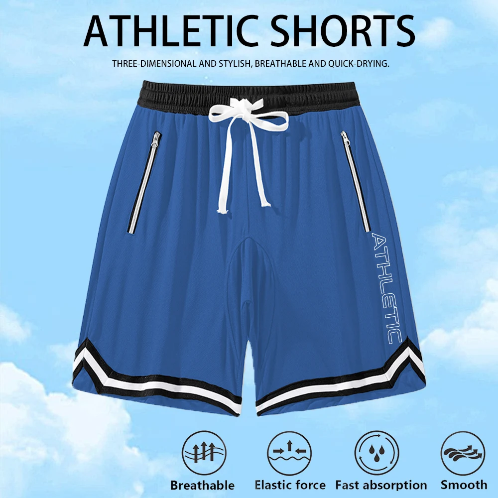 Summer Loose Fitting Men's Basketball Shorts Mesh Breathable Drawstring Fitness Running Sports Printed Knee Length Shorts
Summer Loose Fitting Men's Basketball Shorts Mesh Breathable Drawstring Fitness Running Sports Printed Knee Length Shorts
