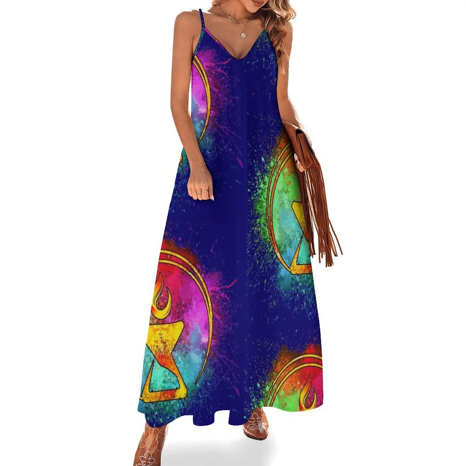 Cosmic Watercolor Chalice - Blue Sleeveless Dress dress dresses loose women's dress
Cosmic Watercolor Chalice - Blue Sleeveless Dress dress dresses loose women's dress