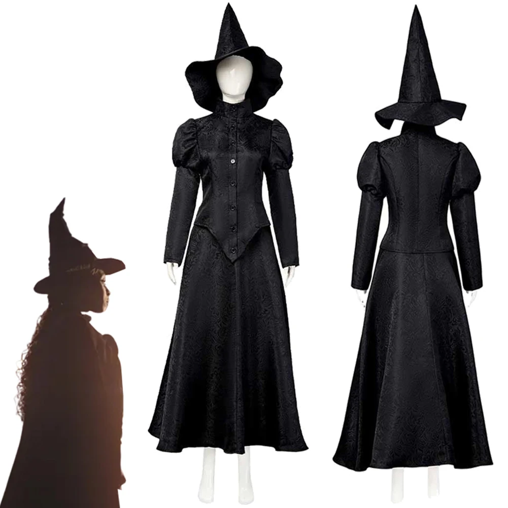 Elphaba Cosplay Fantasy Hat Dress 2024 Movie Wiked Costume Disguise Adult Women Roleplay Fantasia Outfits Female Halloween
Elphaba Cosplay Fantasy Hat Dress 2024 Movie Wiked Costume Disguise Adult Women Roleplay Fantasia Outfits Female Halloween