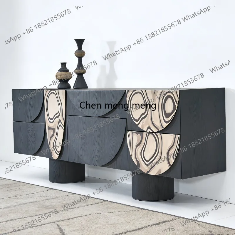 Medieval lacquer dining side cabinet porch art printing decorative cabinet bedroom storage locker
Medieval lacquer dining side cabinet porch art printing decorative cabinet bedroom storage locker