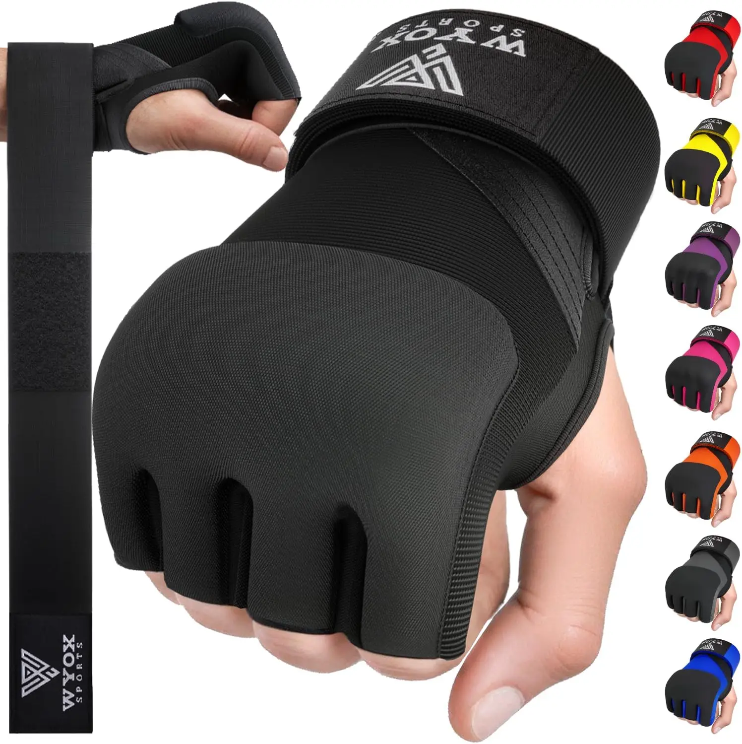 Gel Boxing Hand Wraps Inner Gloves 80cm Quick Wrist Straps Padded Knuckle Protection for Muay Thai Kickboxing Martial Arts
Gel Boxing Hand Wraps Inner Gloves 80cm Quick Wrist Straps Padded Knuckle Protection for Muay Thai Kickboxing Martial Arts