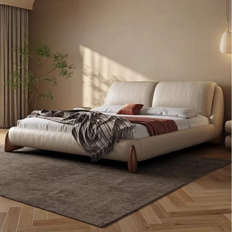 180x200cm Luxury Bed 2 People Fashion Top-grain Leather King Size Frame Bed 2 People Hotel Modern Adult Home Bedroom Furnitures
180x200cm Luxury Bed 2 People Fashion Top-grain Leather King Size Frame Bed 2 People Hotel Modern Adult Home Bedroom Furnitures