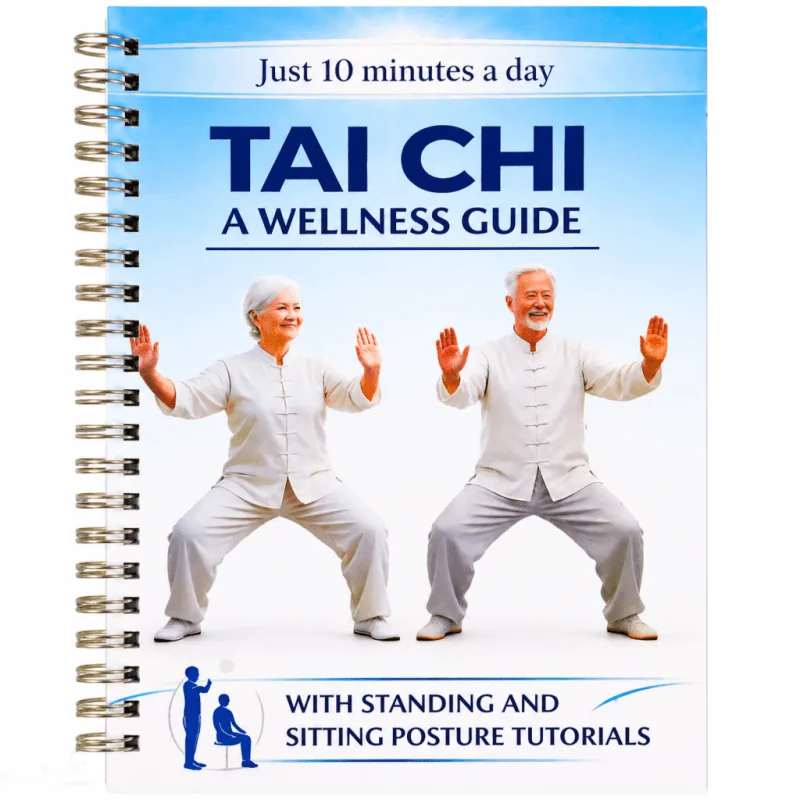 Tai Chi Wellness Guide Book, Just 10 Minutes Daily Low-Impact Exercise Program, Standing And Sitting Posture Tutorials for Seniors And Elderly Beginners, Gentle Fitness Plan to Improve Balance, Flexibility, And Mobility
Tai Chi Wellness Guide Book, Just 10 Minutes Daily Low-Impact Exercise Program, Standing And Sitting Posture Tutorials for Seniors And Elderly Beginners, Gentle Fitness Plan to Improve Balance, Flexibility, And Mobility