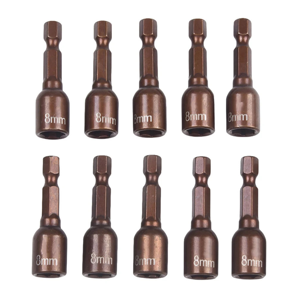 10PCS Socket Adapter 8mm Hexagonal Shank Magnetic Socket Adapter Set Socket Wrench Set Nut Driver For Electric Drill
10PCS Socket Adapter 8mm Hexagonal Shank Magnetic Socket Adapter Set Socket Wrench Set Nut Driver For Electric Drill