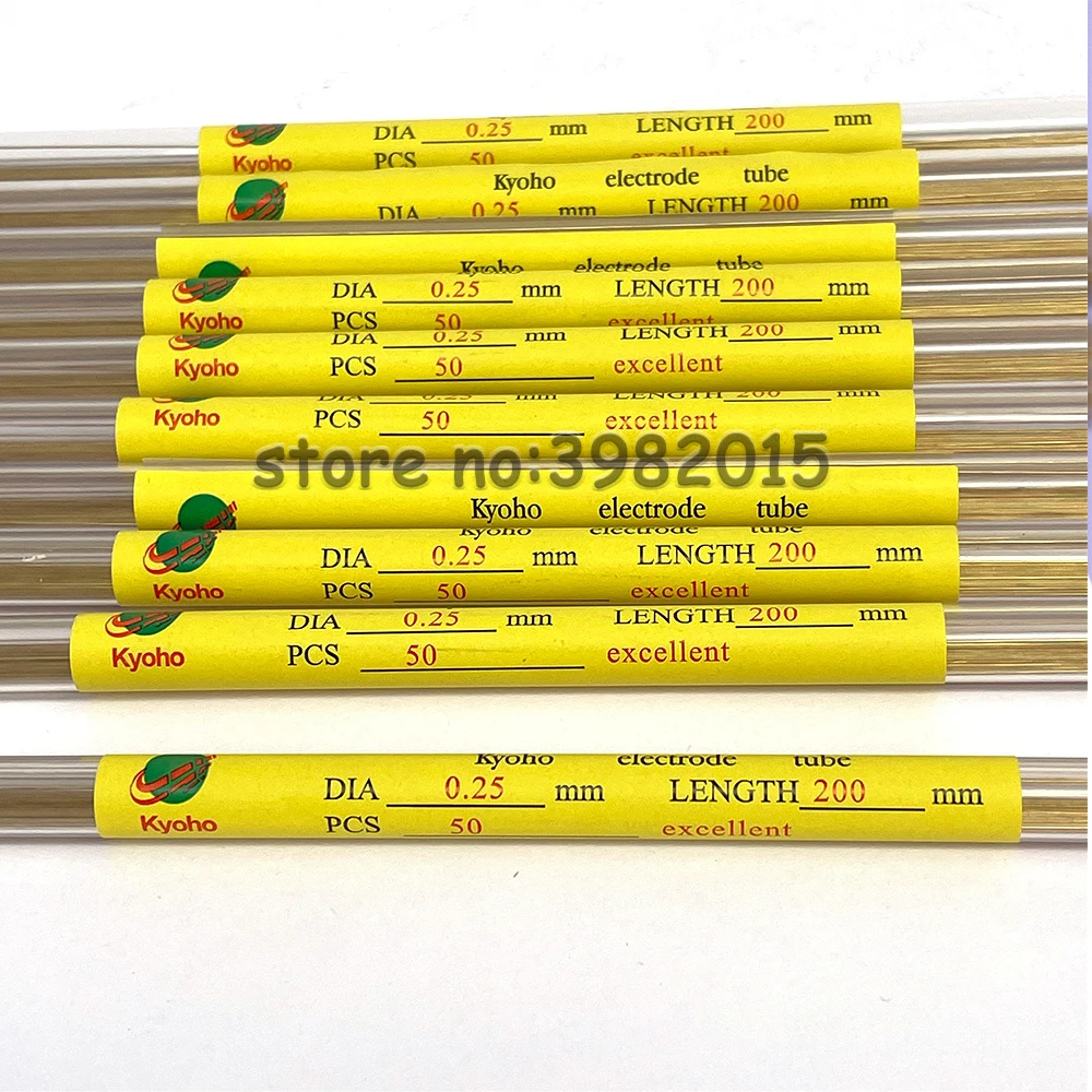 WEDM Drilling Kyoho Brass Electrode Tube 0.2*200mm Length Single Hole 0.15 to 3.0mm for Die Hole CNC Drill Machine
WEDM Drilling Kyoho Brass Electrode Tube 0.2*200mm Length Single Hole 0.15 to 3.0mm for Die Hole CNC Drill Machine