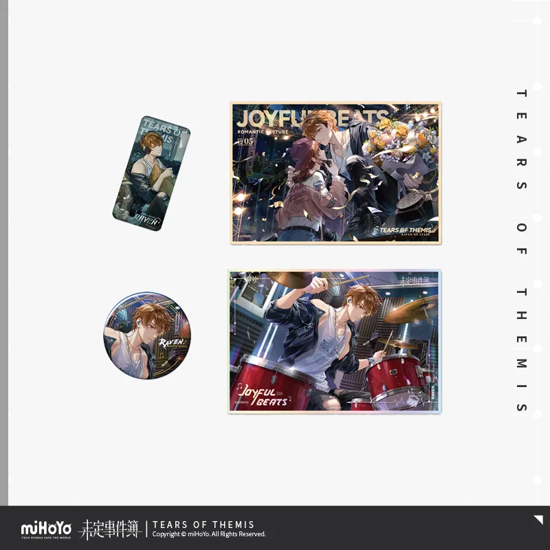 Официальный товар Sunsyea Tears of Themis miHoYo, значок серии Joyful Beats, цветной бумажный ворон
Официальный товар Sunsyea Tears of Themis miHoYo, значок серии Joyful Beats, цветной бумажный ворон