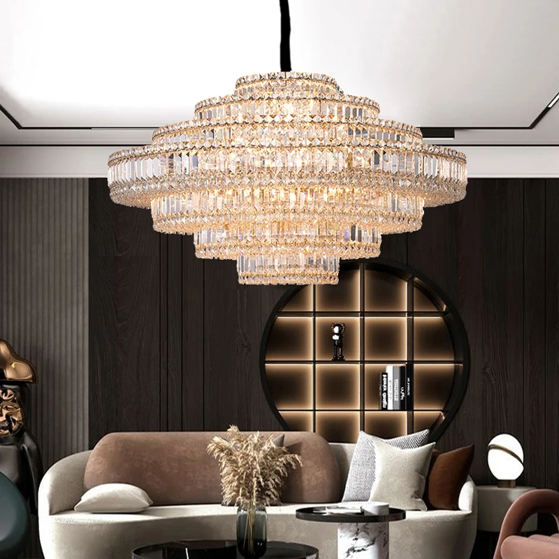 Modern Luxury Ceiling Chandeliers New LED Lighting Crystal Hanging Lamps Designer Home Decoration Lustres for Living Room
Modern Luxury Ceiling Chandeliers New LED Lighting Crystal Hanging Lamps Designer Home Decoration Lustres for Living Room