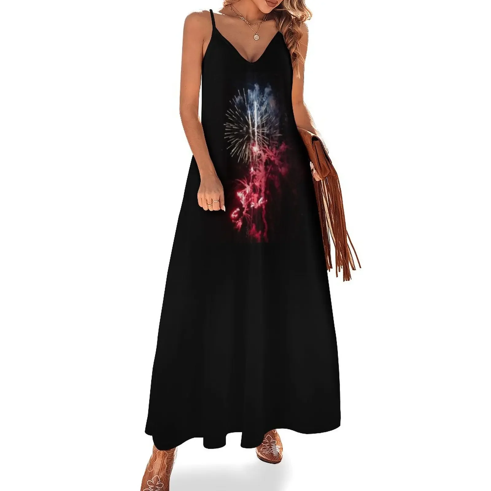Fireworks Celebration in Red, White, and Blue Sleeveless Dress long sleeve dress Dress for pregnant women
Fireworks Celebration in Red, White, and Blue Sleeveless Dress long sleeve dress Dress for pregnant women