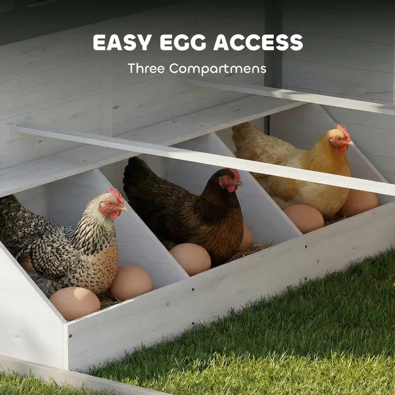 PawHut Chicken Coop, Wooden Hen House Outdoor Playhouse for 2-4 Chickens, Poultry Cage with Planter Pots and Boxes
PawHut Chicken Coop, Wooden Hen House Outdoor Playhouse for 2-4 Chickens, Poultry Cage with Planter Pots and Boxes