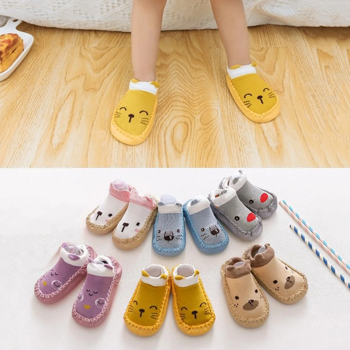 Spring Autumn Newborn Baby Socks With Rubber Soles Infant Baby Girls Boys Shoes Baby Floor Socks Anti Slip Soft Sole Sock 0-24M
Spring Autumn Newborn Baby Socks With Rubber Soles Infant Baby Girls Boys Shoes Baby Floor Socks Anti Slip Soft Sole Sock 0-24M