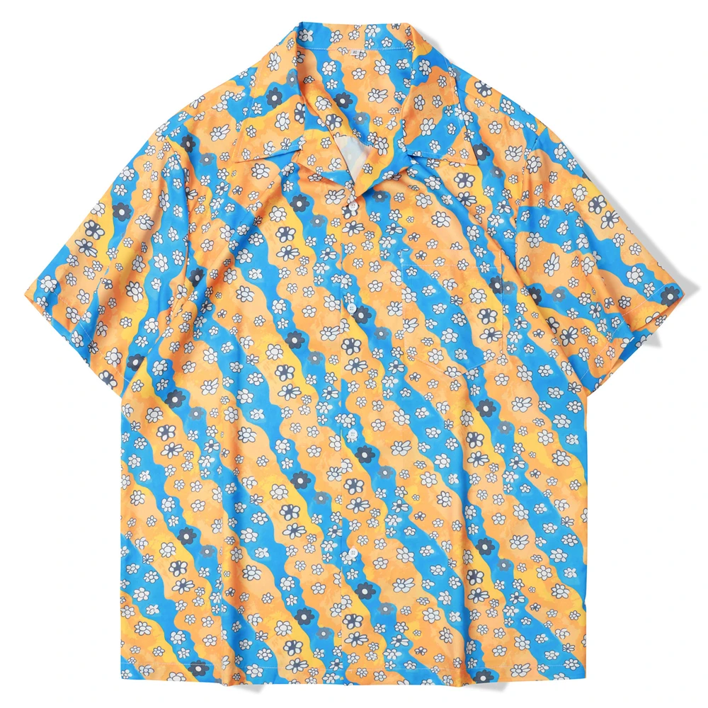 Summer Casual Floral Print Shirt Men's Fashion Button Tops Harajuku Short Sleeve Shirts Blouse
Summer Casual Floral Print Shirt Men's Fashion Button Tops Harajuku Short Sleeve Shirts Blouse