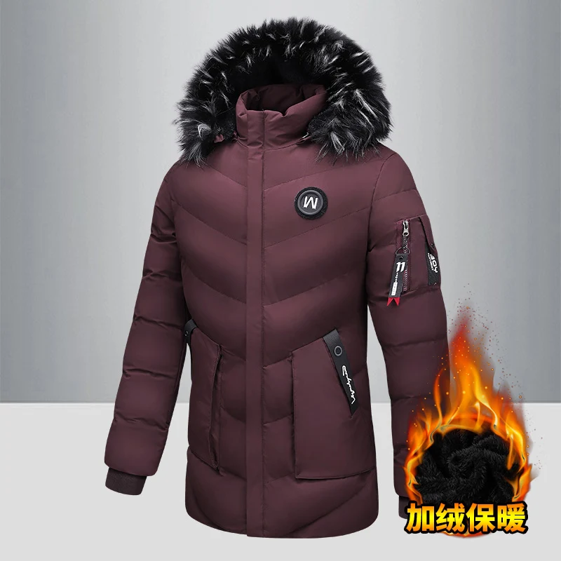 Fashion Long Windbreaker Winter Fashion Wool Lining Warm Men's Jacket Fur Collar Long Hooded Windproof Parkas Men Winter Coat
Fashion Long Windbreaker Winter Fashion Wool Lining Warm Men's Jacket Fur Collar Long Hooded Windproof Parkas Men Winter Coat