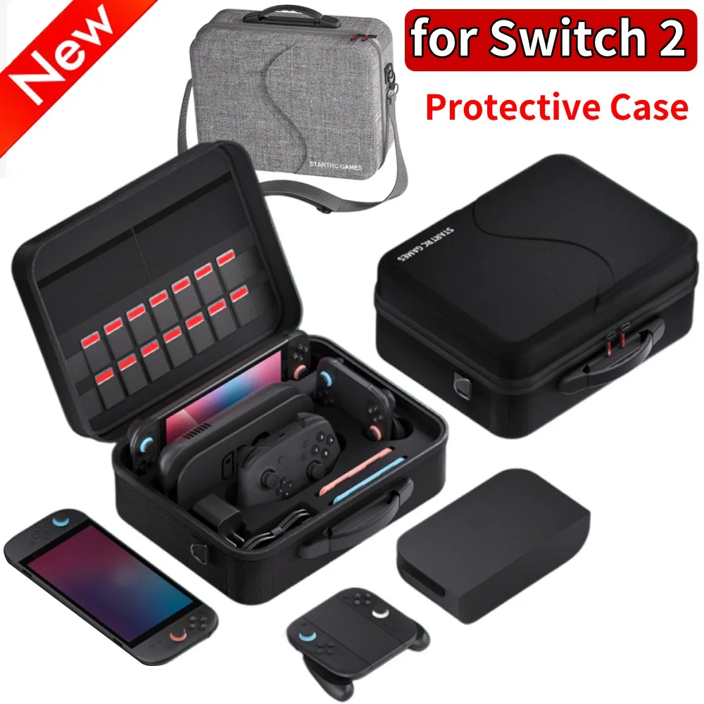 Carrying Case with Handle and Shoulder Strap Portable Storage Bag Waterproof and Shockproof Carry Case for Switch 2 Accessories
Carrying Case with Handle and Shoulder Strap Portable Storage Bag Waterproof and Shockproof Carry Case for Switch 2 Accessories