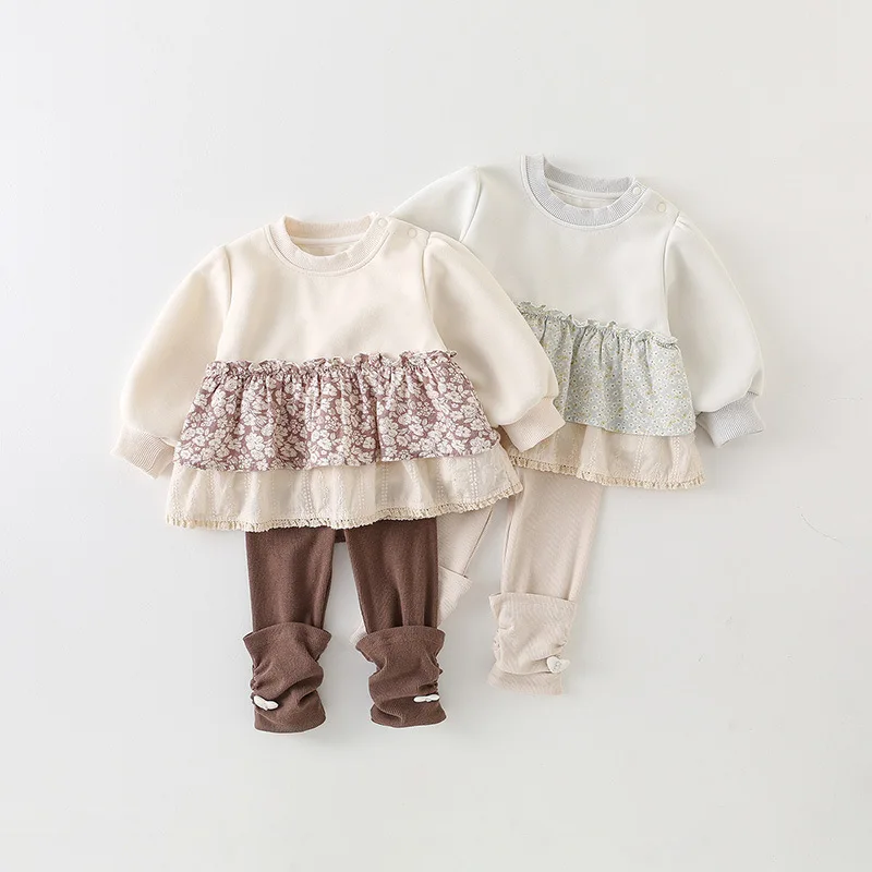 New Autumn 2025 Baby Long Sleeved Set, Girls' Floral Patchwork Skirt, Women's Treasure Long Sleeved Leggings Kids Clothes Girls
New Autumn 2025 Baby Long Sleeved Set, Girls' Floral Patchwork Skirt, Women's Treasure Long Sleeved Leggings Kids Clothes Girls