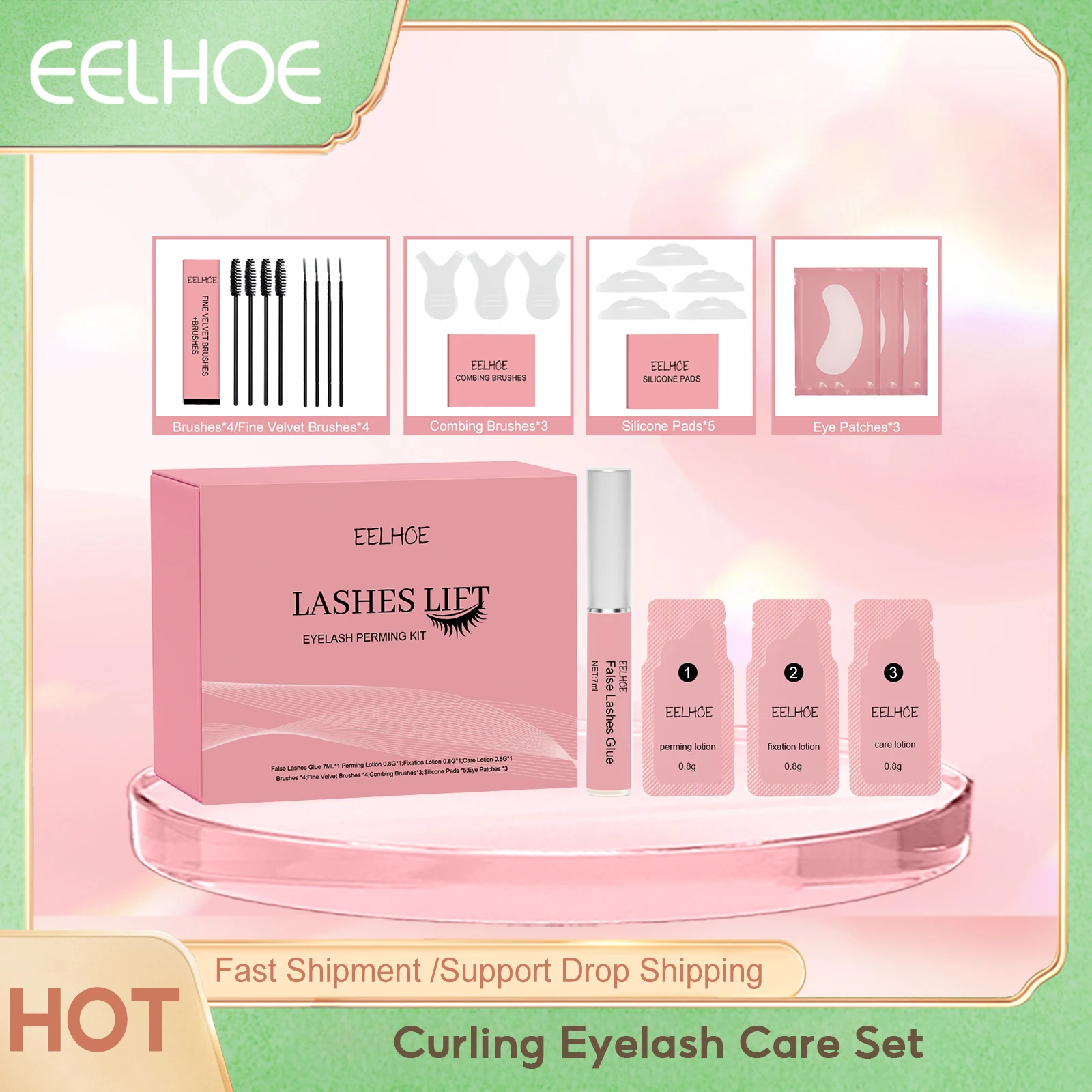 Eelhoe Curling Eyelash Care Set Lasting Thicker Strong Holding Waterproof Shaping Tools Women Eyelash Nourishing Serum Gift Box
Eelhoe Curling Eyelash Care Set Lasting Thicker Strong Holding Waterproof Shaping Tools Women Eyelash Nourishing Serum Gift Box