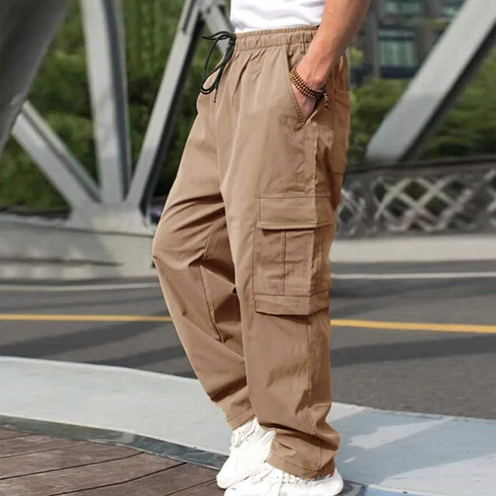 Men Cargo Versatile All Season Cargo Pants Multi Pocket Solid Color Plus Size Straight Pants Outdoor Sports Autumn Trousers
Men Cargo Versatile All Season Cargo Pants Multi Pocket Solid Color Plus Size Straight Pants Outdoor Sports Autumn Trousers