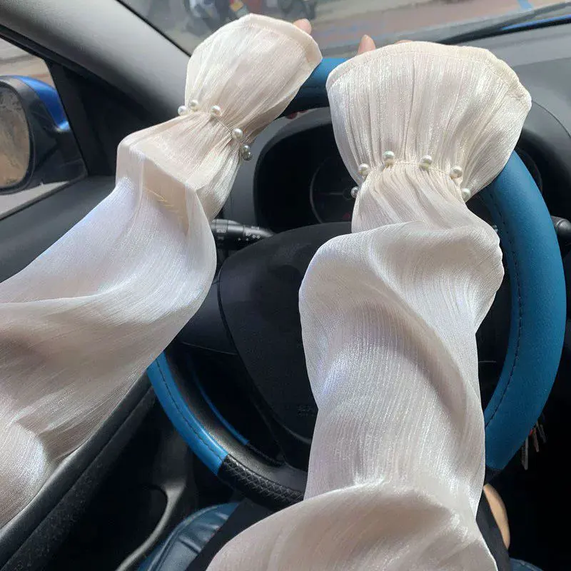 Women's Sun Protection Arm Sleeves Fashion Tulle Long Gloves Sleeves for Summer Driving Outdoor Riding
Women's Sun Protection Arm Sleeves Fashion Tulle Long Gloves Sleeves for Summer Driving Outdoor Riding