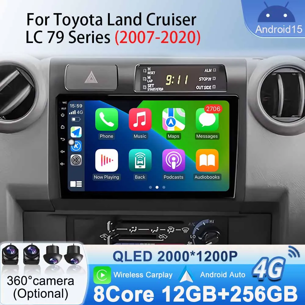 Bluetooth Video Android 15 for Toyota Land Cruiser LC 79 Series 2007-2020 GPS Navigation Car Stereo Radio Multimedia WiFi Player
Bluetooth Video Android 15 for Toyota Land Cruiser LC 79 Series 2007-2020 GPS Navigation Car Stereo Radio Multimedia WiFi Player