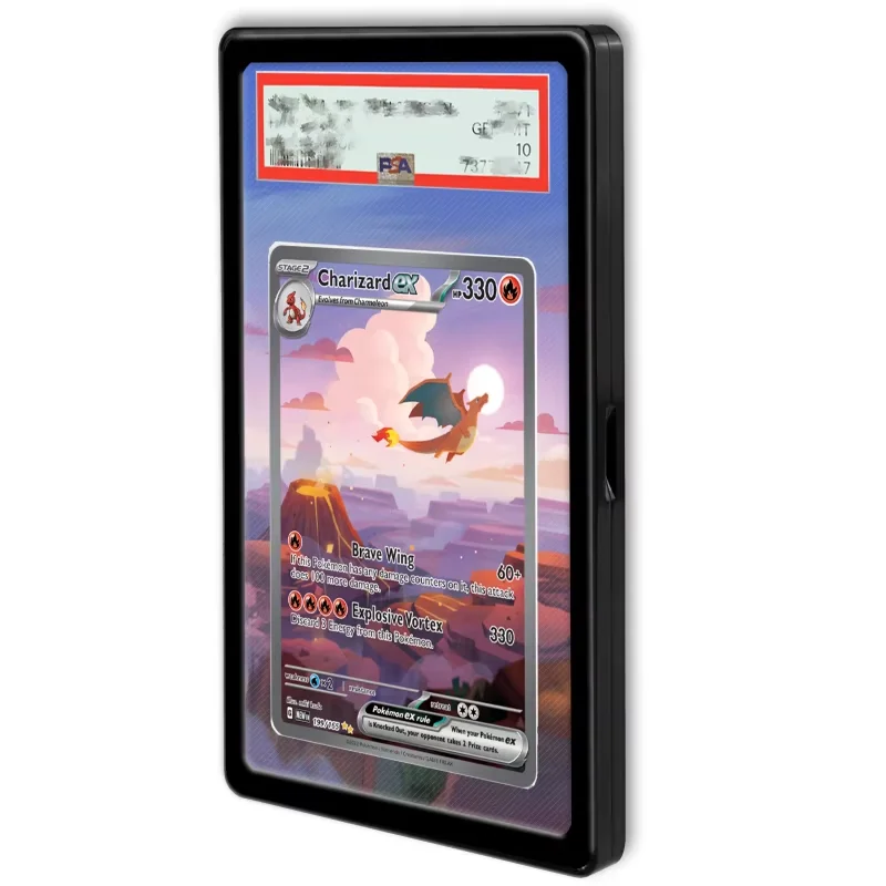 Художественный дисплей для дисплея карты Pokemon PTCG PSA Charizard Bulbasaur, аниме-игра, расширяющиеся художественные подарки, акриловый защитный чехол для самодельного изготовления
Художественный дисплей для дисплея карты Pokemon PTCG PSA Charizard Bulbasaur, аниме-игра, расширяющиеся художественные подарки, акриловый защитный чехол для самодельного изготовления