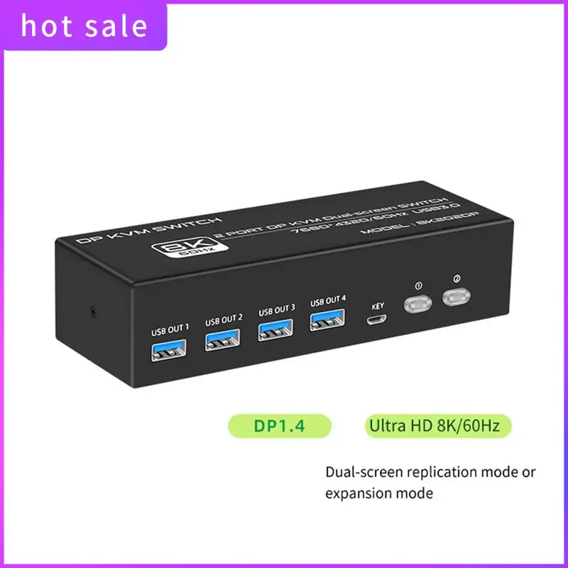 8K DP KVM Switch For 2 Computers USB 3.0 KVM Switch 2 In 2 Out And 4 USB 3.0 Port For Mouse Keyboad Monitor Easy Install US Plug
8K DP KVM Switch For 2 Computers USB 3.0 KVM Switch 2 In 2 Out And 4 USB 3.0 Port For Mouse Keyboad Monitor Easy Install US Plug