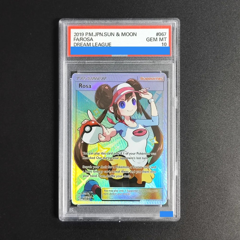 2019 P.M.JPN.SUN & MOON FA ROSADREAM LEAGUE 067 GEM MT 10 Collection DIY Rating Card High Quality Replica Card
2019 P.M.JPN.SUN & MOON FA ROSADREAM LEAGUE 067 GEM MT 10 Collection DIY Rating Card High Quality Replica Card