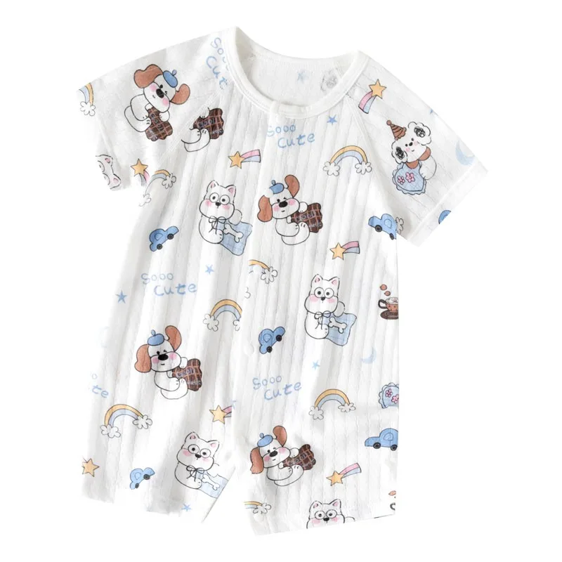 Newborn Baby Clothes Cute Cartoon Animal Plants Rompers Short Sleeve Onesie Friendly Skin Cotton Bodysuit for 0-18M Boys Girls
Newborn Baby Clothes Cute Cartoon Animal Plants Rompers Short Sleeve Onesie Friendly Skin Cotton Bodysuit for 0-18M Boys Girls