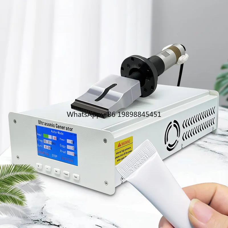 Cream Cosmetic and Toothpaste Tube Tube Tail Sealer Plastic Ultrasonic Welding System Sealing Machine
Cream Cosmetic and Toothpaste Tube Tube Tail Sealer Plastic Ultrasonic Welding System Sealing Machine