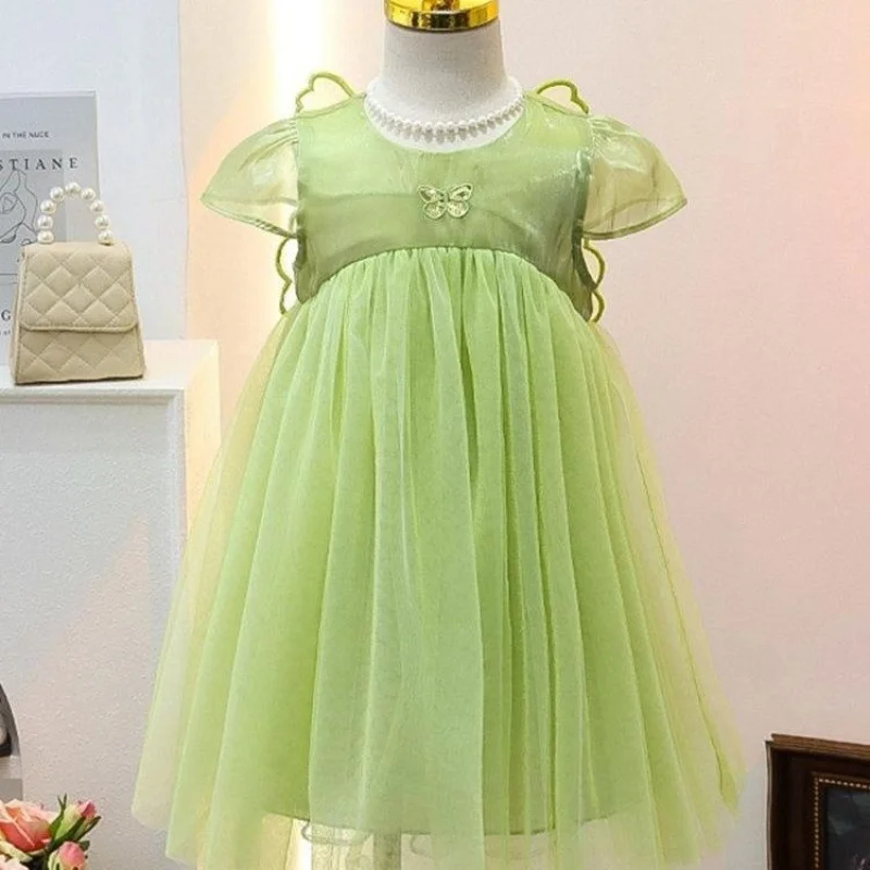 Girls Dress Summer New Super Fairy Wings Skirt Western Style Girl Korean Sweet Baby Girl Princess Dress Trendy
Girls Dress Summer New Super Fairy Wings Skirt Western Style Girl Korean Sweet Baby Girl Princess Dress Trendy