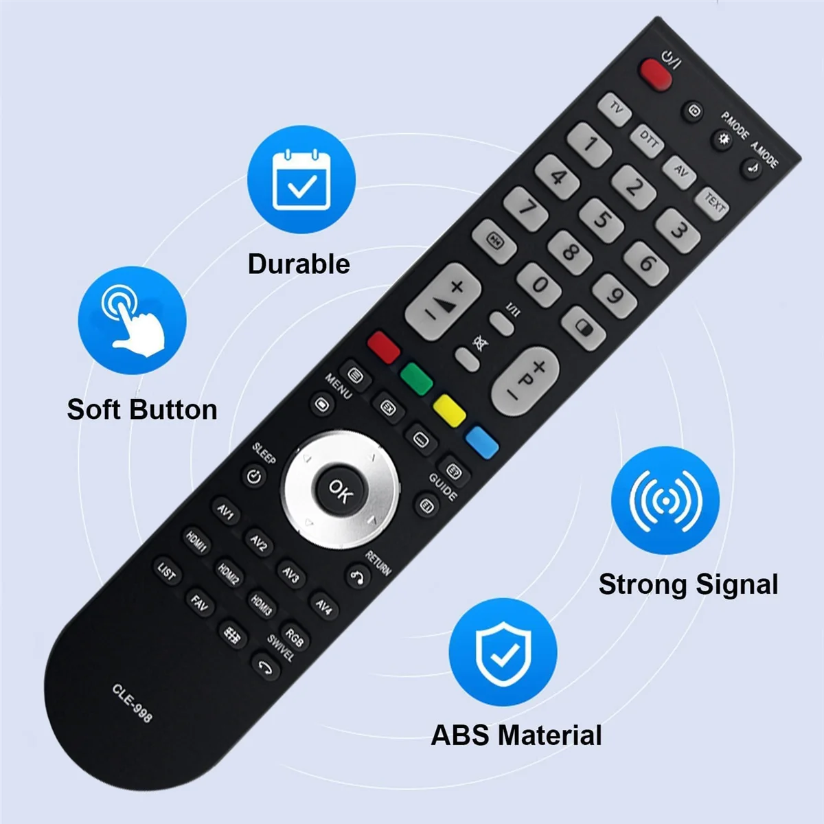 A42T Replace CLE-998 Remote for HITACHI TV CLE-999 CLE-993 CLE-994 CLE-984 L26H01AU L32H01AU L26A01A L32A01A L37A01A
A42T Replace CLE-998 Remote for HITACHI TV CLE-999 CLE-993 CLE-994 CLE-984 L26H01AU L32H01AU L26A01A L32A01A L37A01A