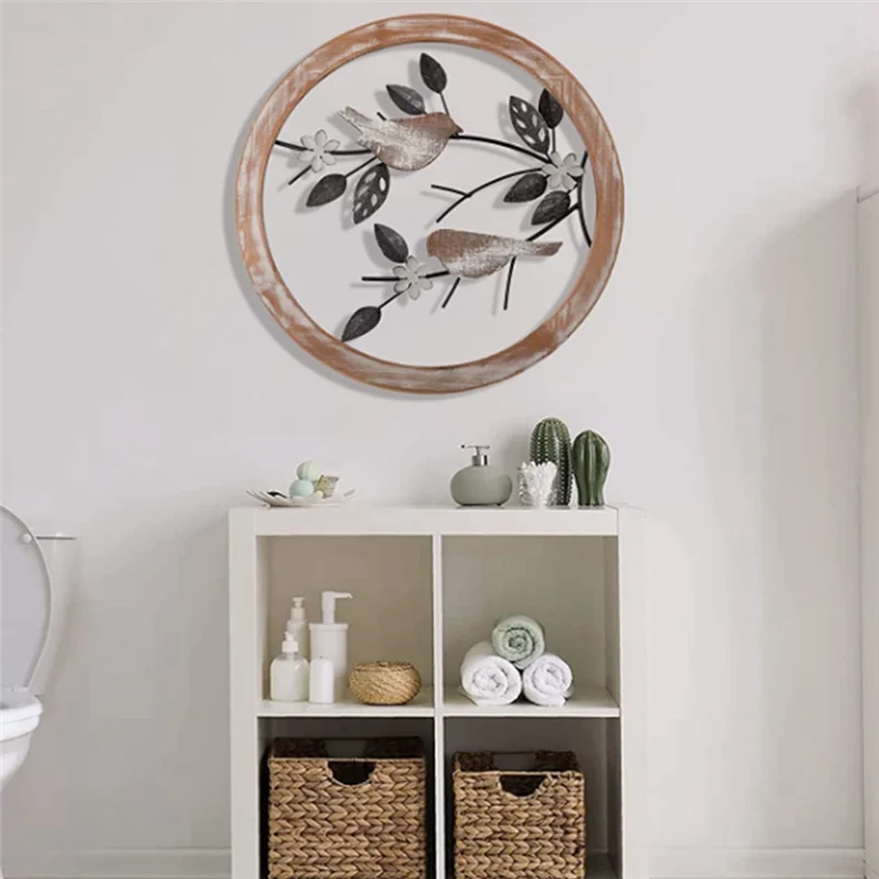 Versatile 3 Pieces Of Wooden Hollowed-Out Round Flower-And-Bird Wrought Iron Living Room Room Decoration Iron Wood Wall Decor
Versatile 3 Pieces Of Wooden Hollowed-Out Round Flower-And-Bird Wrought Iron Living Room Room Decoration Iron Wood Wall Decor